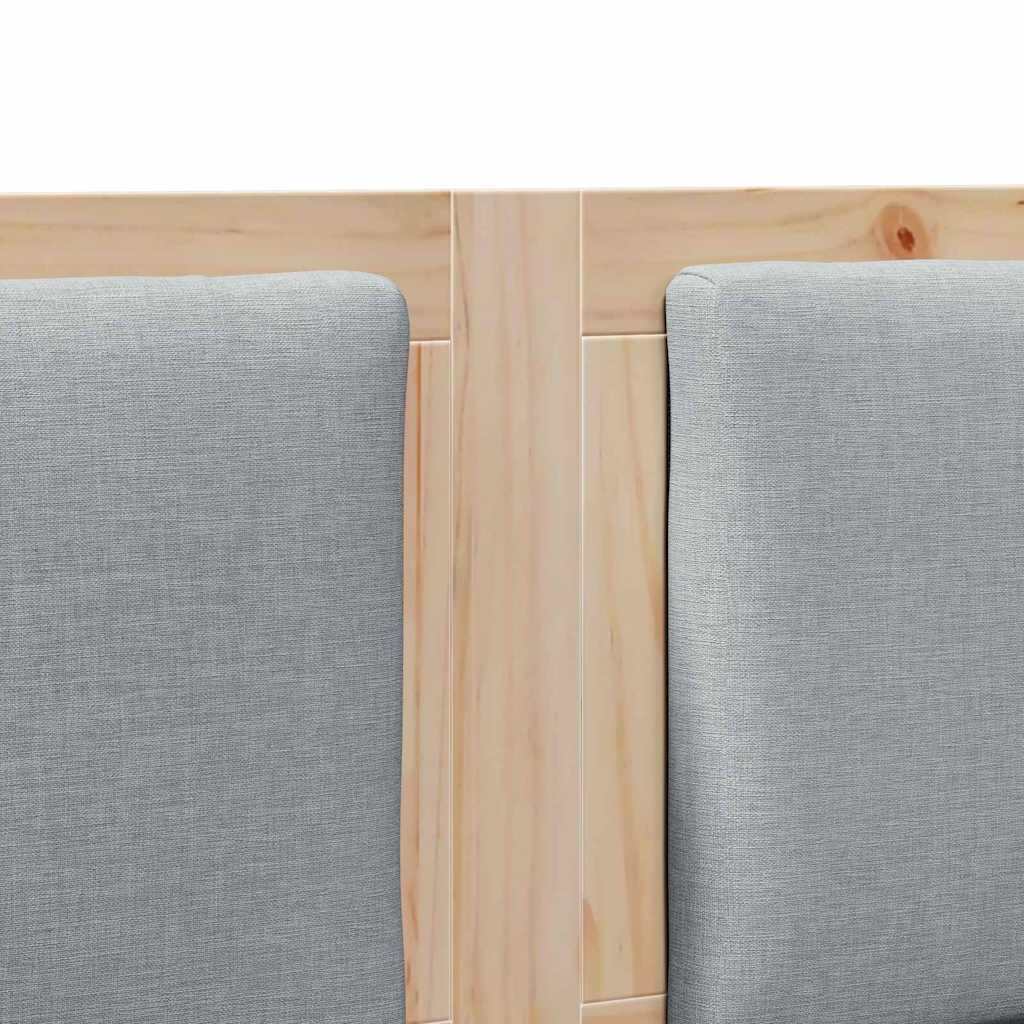 vidaXL Κεφαλάρι Άλλο Καφέ 140 cm Μασίφ ξύλο πεύκου