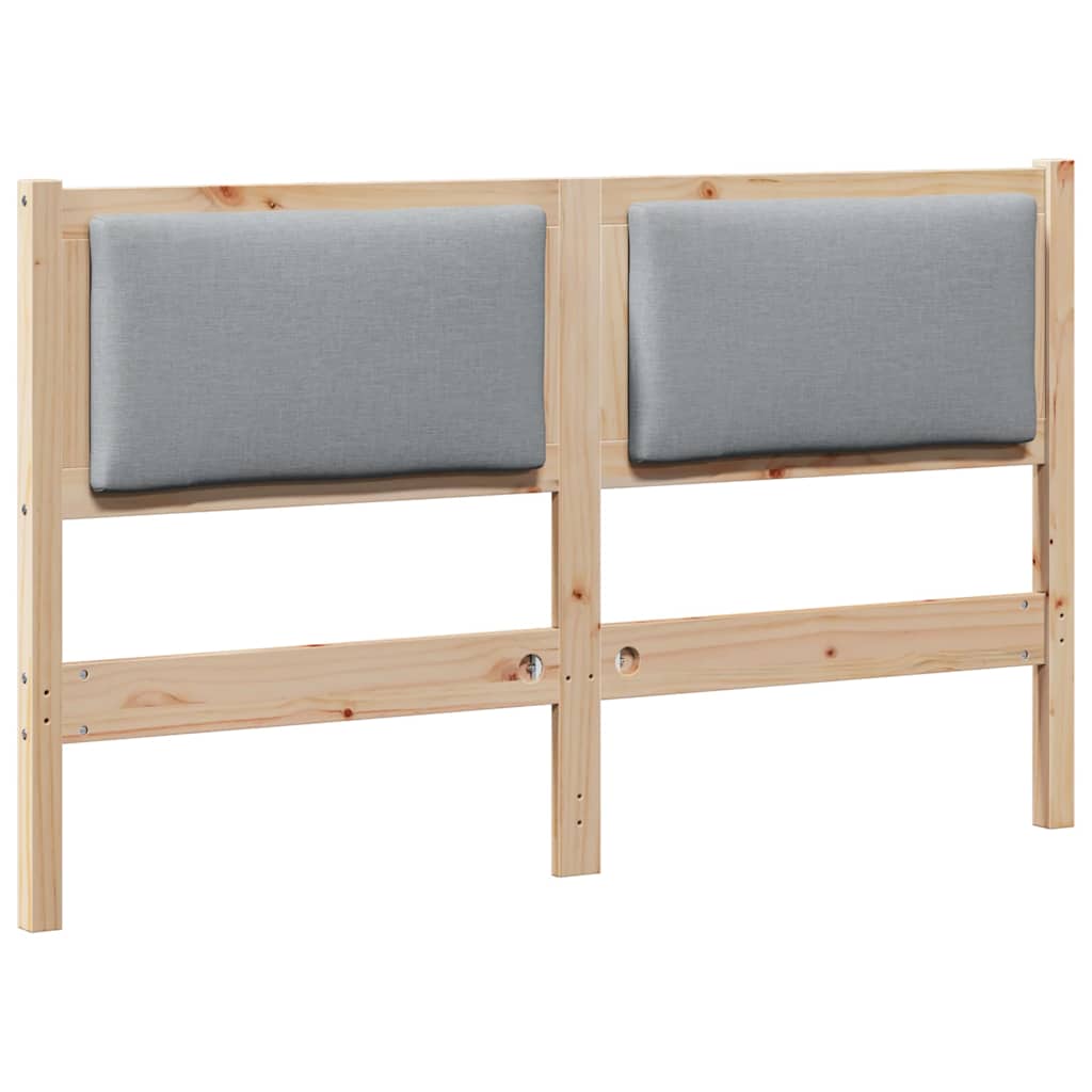 vidaXL Κεφαλάρι Άλλο Καφέ 140 cm Μασίφ ξύλο πεύκου