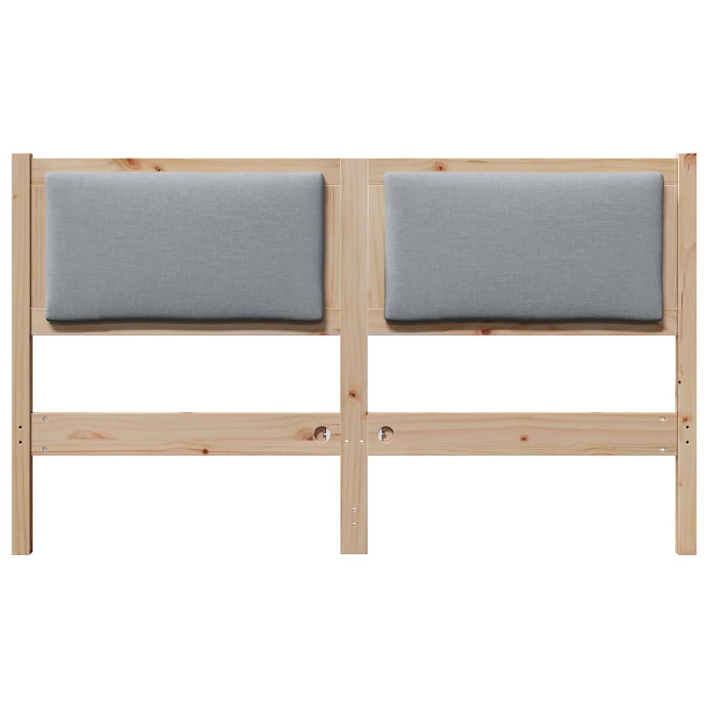 vidaXL Κεφαλάρι Άλλο Καφέ 140 cm Μασίφ ξύλο πεύκου