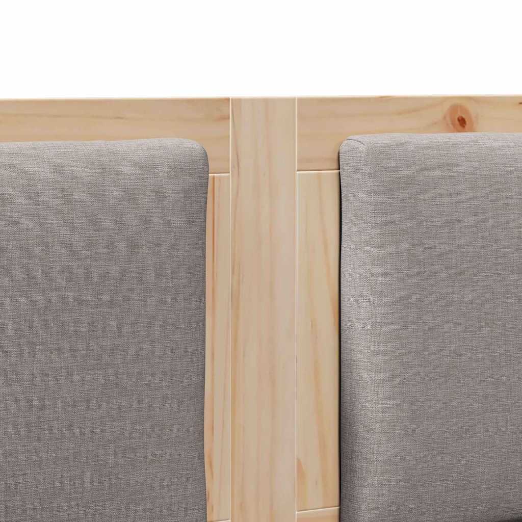 vidaXL Κεφαλάρι Άλλο Καφέ 140 cm Μασίφ ξύλο πεύκου