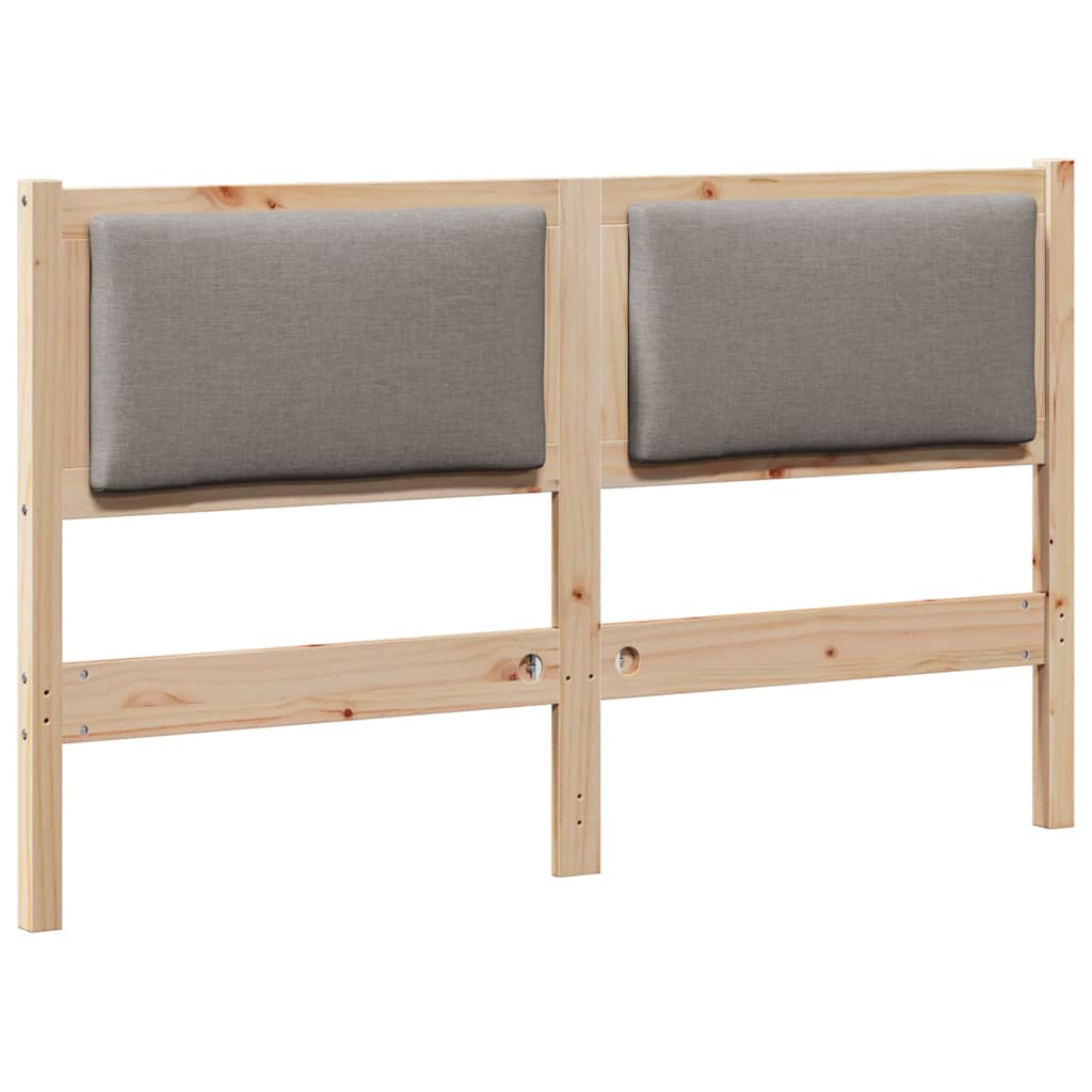vidaXL Κεφαλάρι Άλλο Καφέ 140 cm Μασίφ ξύλο πεύκου