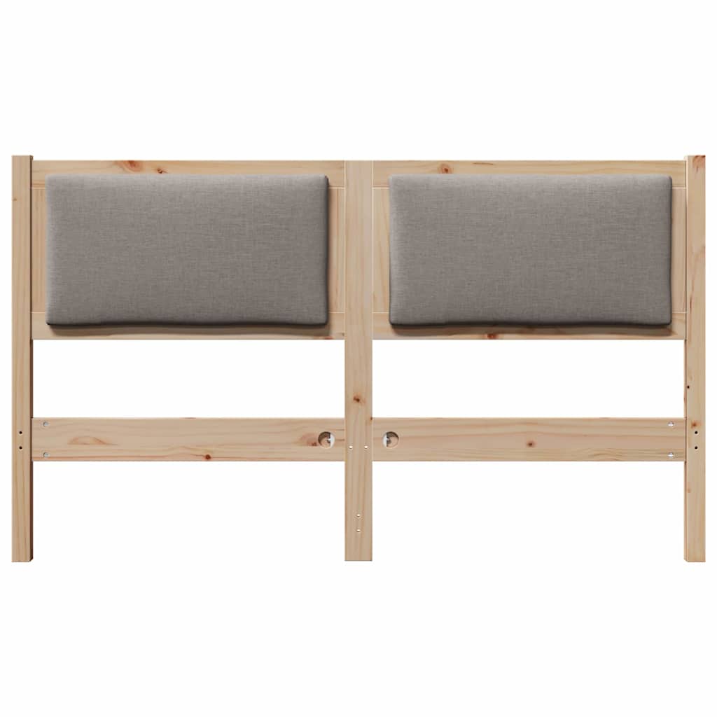 vidaXL Κεφαλάρι Άλλο Καφέ 140 cm Μασίφ ξύλο πεύκου