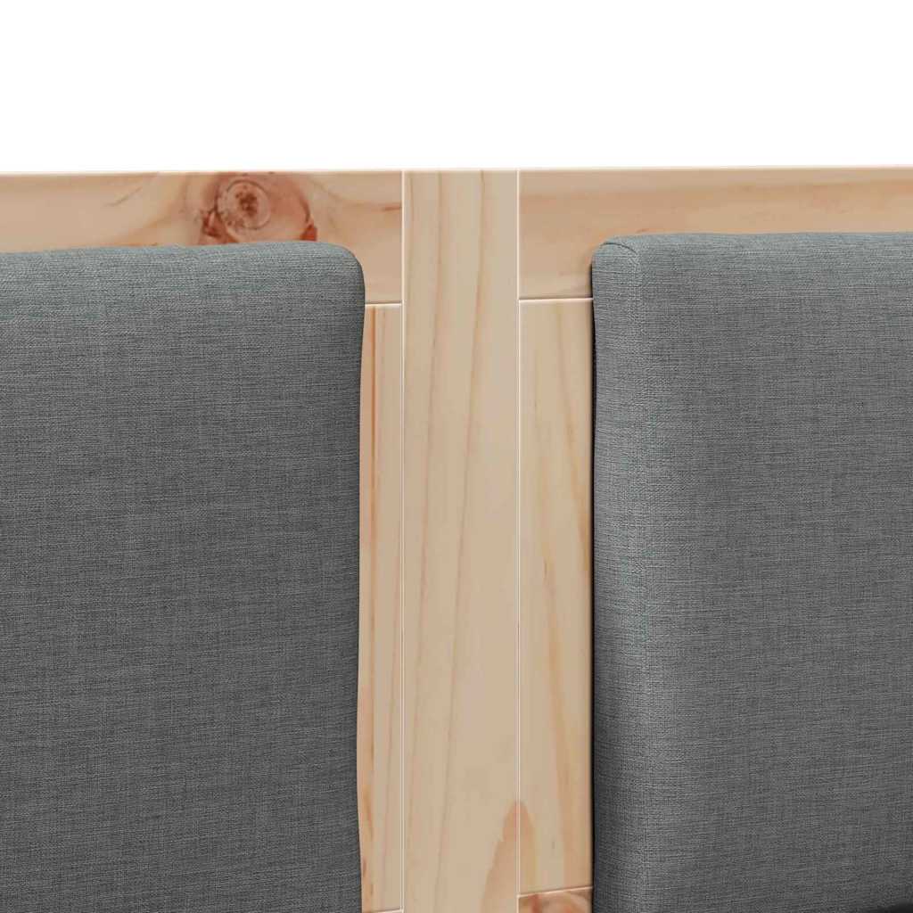 vidaXL Κεφαλάρι Άλλο Καφέ 120 cm Μασίφ ξύλο πεύκου