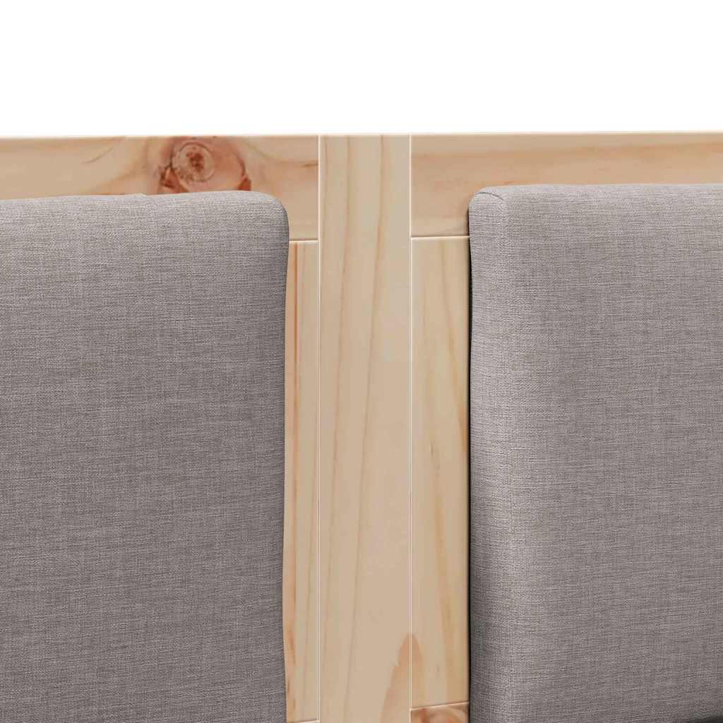 vidaXL Κεφαλάρι Άλλο Καφέ 120 cm Μασίφ ξύλο πεύκου