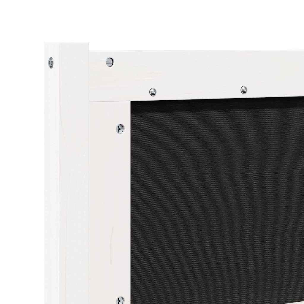 vidaXL Κεφαλάρι Άλλο Λευκό 120 cm Μασίφ ξύλο πεύκου
