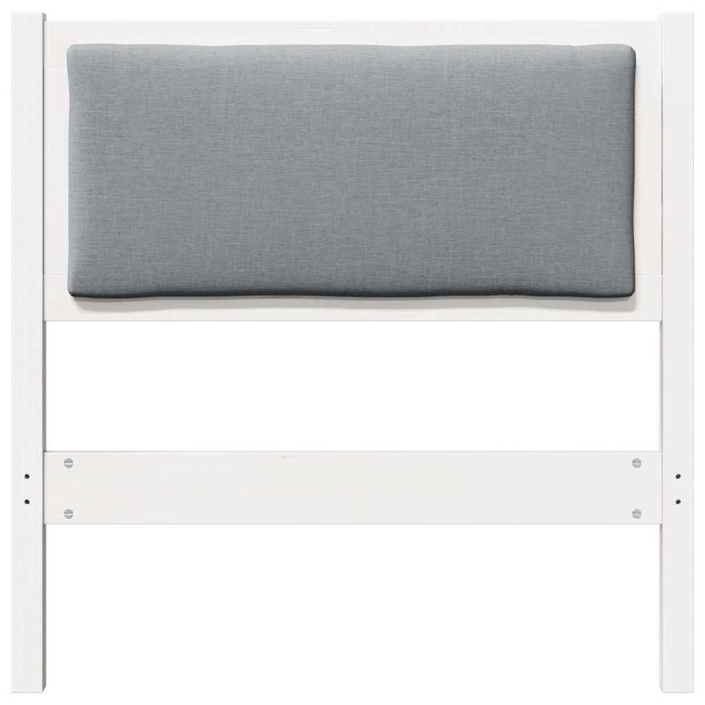 vidaXL Κεφαλάρι Άλλο Λευκό 80 cm Μασίφ ξύλο πεύκου