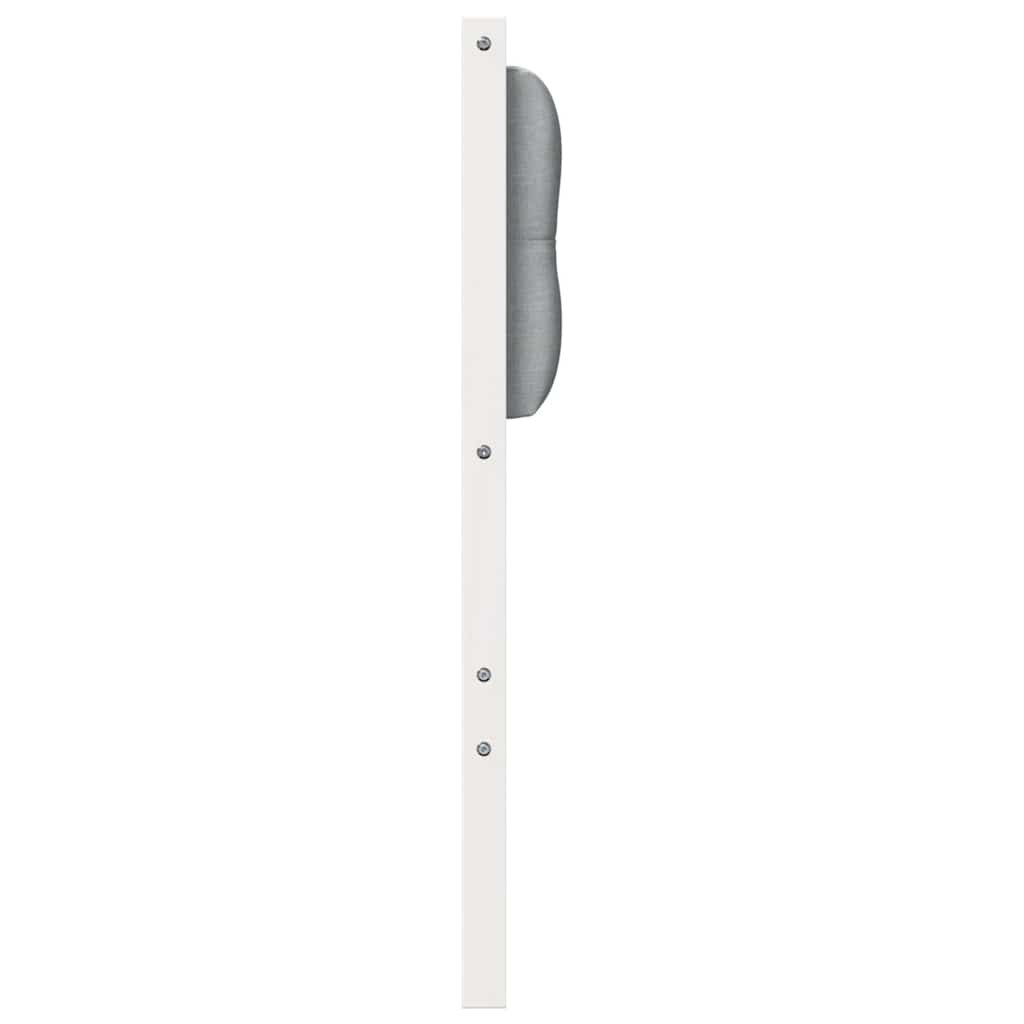 vidaXL Κεφαλάρι Άλλο Λευκό και ανοιχτό γκρι 180 cm Μασίφ ξύλο πεύκου