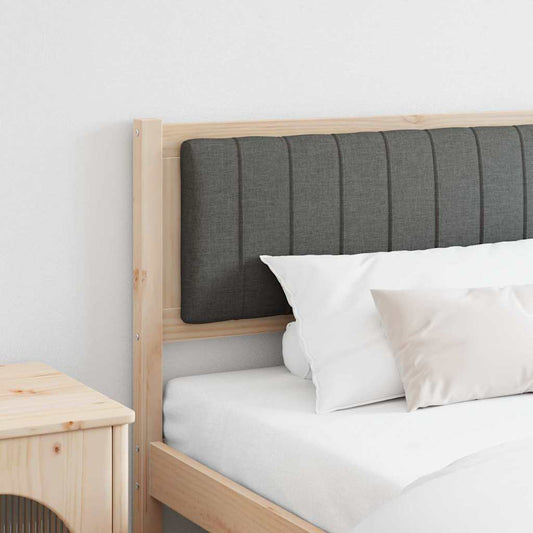 vidaXL Ταπετσαρισμένο κεφαλάρι Καφέ 200 cm Στερεά ξυλεία πεύκου