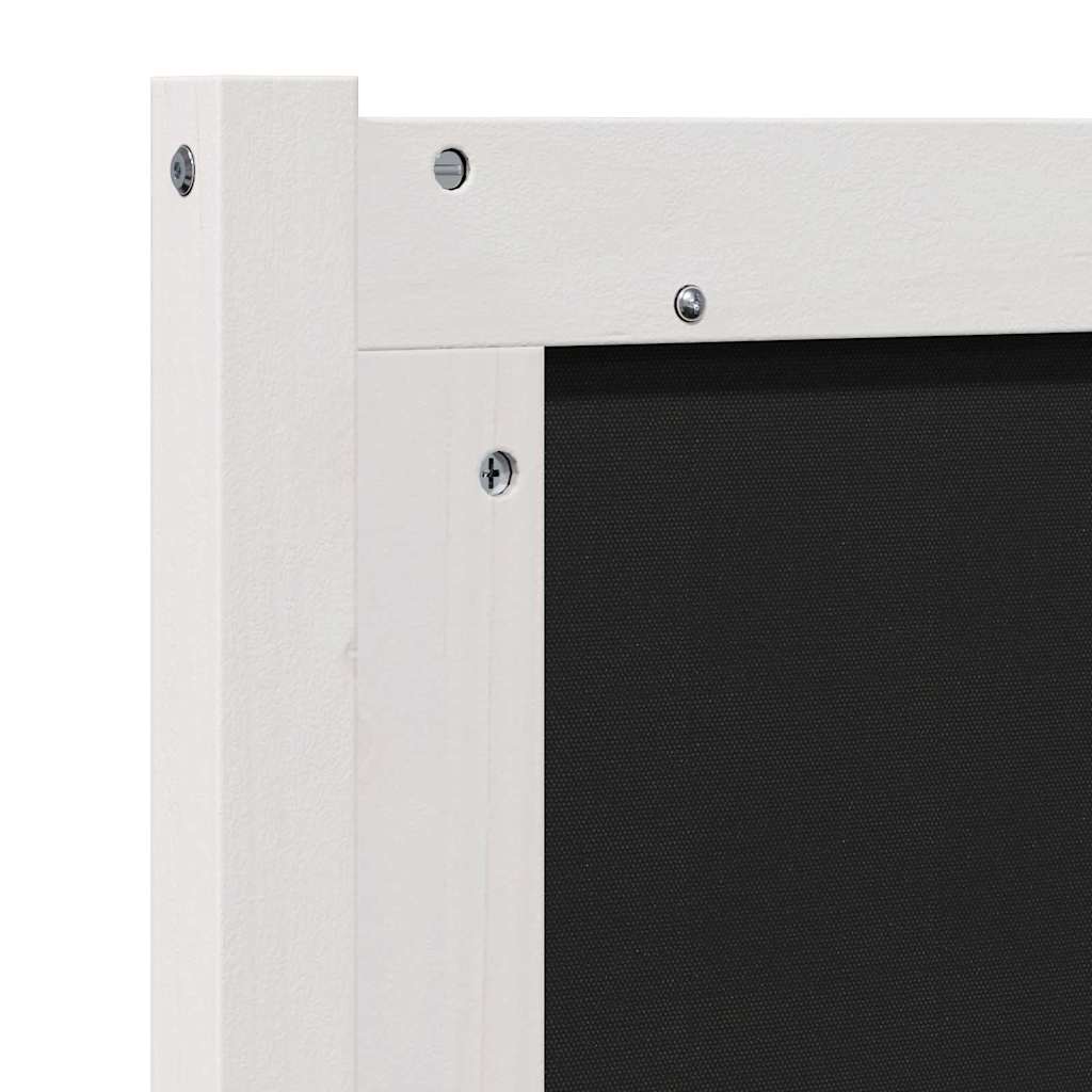 vidaXL Ταπετσαρισμένο κεφαλάρι Λευκό 150 cm Στερεά ξυλεία πεύκου