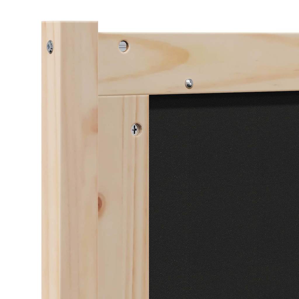 vidaXL Ταπετσαρισμένο κεφαλάρι Καφέ 75 cm Στερεά ξυλεία πεύκου