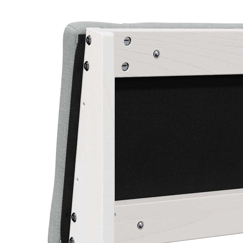 vidaXL Ταπετσαρισμένο κεφαλάρι Ανοιχτό γκρι 180 cm