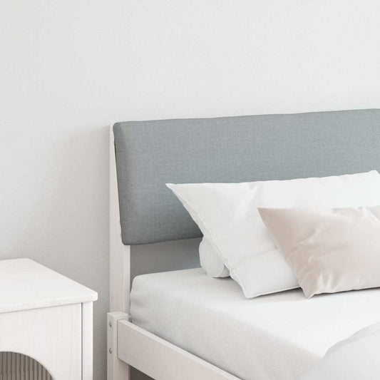 vidaXL Ταπετσαρισμένο κεφαλάρι Ανοιχτό γκρι 180 cm