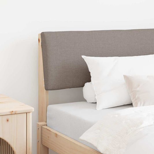 vidaXL Ταπετσαρισμένο κεφαλάρι Taupe 90 cm Στερεά ξυλεία πεύκου