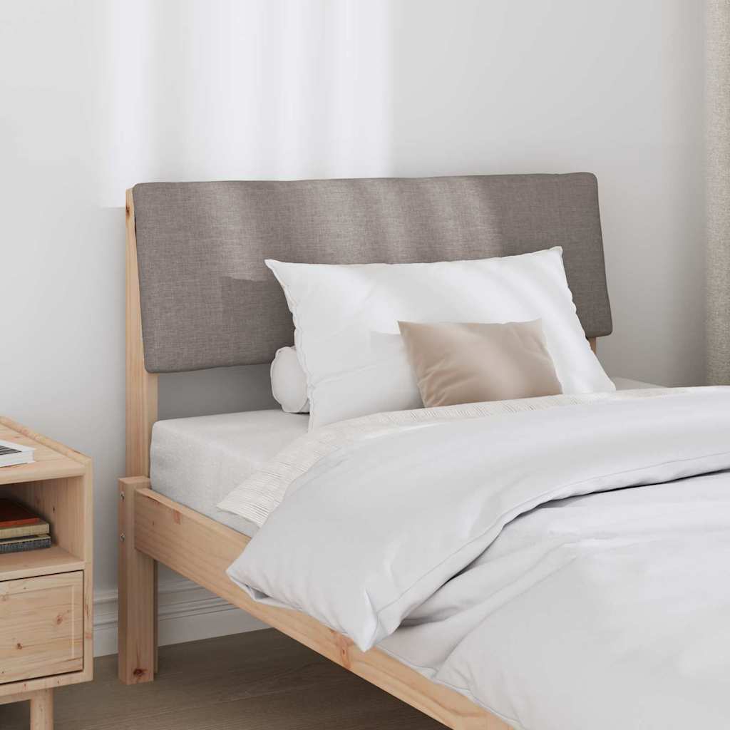 vidaXL Ταπετσαρισμένο κεφαλάρι Taupe 90 cm Στερεά ξυλεία πεύκου