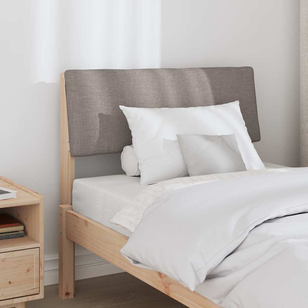 vidaXL Ταπετσαρισμένο κεφαλάρι Taupe 80 cm Στερεά ξυλεία πεύκου