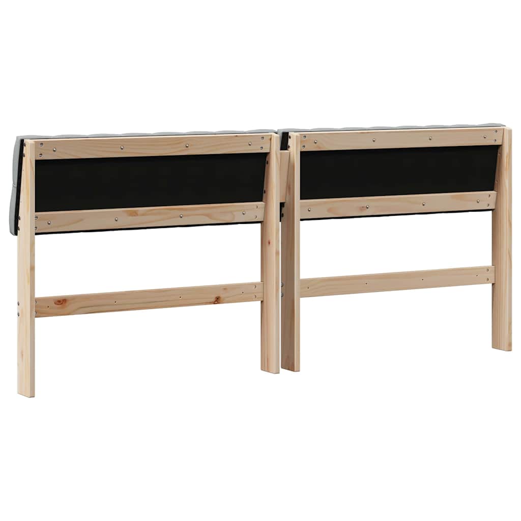 vidaXL Ταπετσαρισμένο κεφαλάρι Ανοιχτό γκρι 180 cm