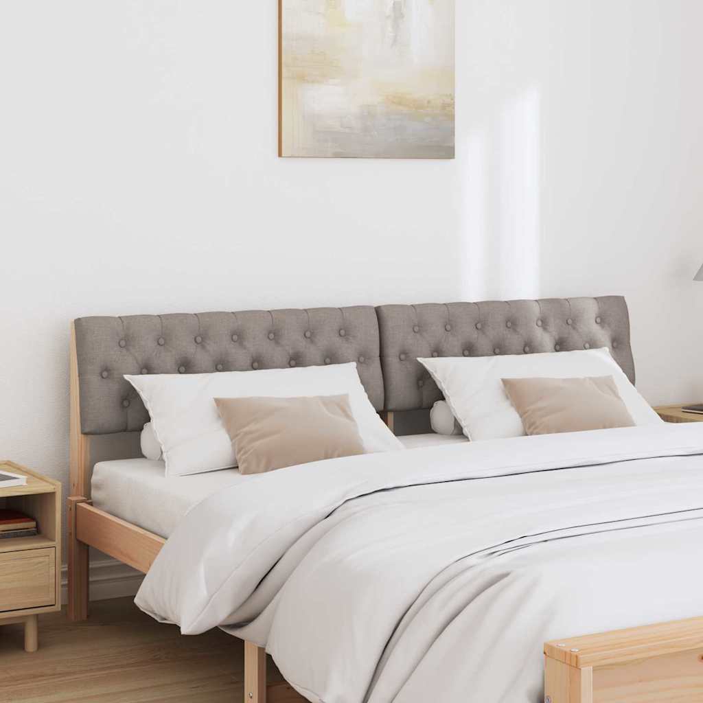 vidaXL Ταπετσαρισμένο κεφαλάρι Taupe 180 cm Στερεά ξυλεία πεύκου