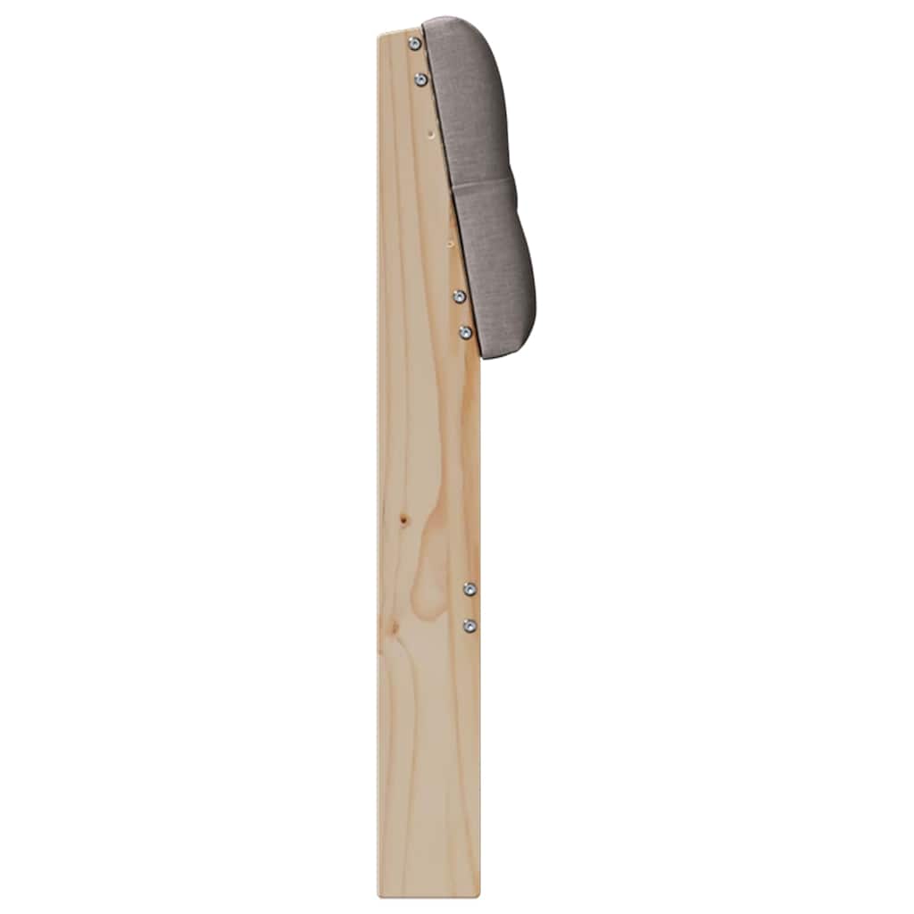 vidaXL Ταπετσαρισμένο κεφαλάρι Taupe 180 cm Στερεά ξυλεία πεύκου