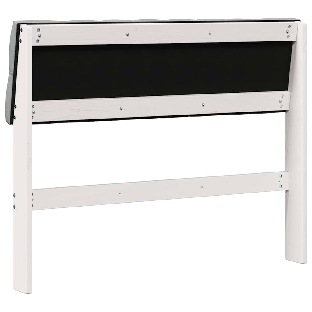 vidaXL Ταπετσαρισμένο κεφαλάρι Ανοιχτό γκρι 100 cm