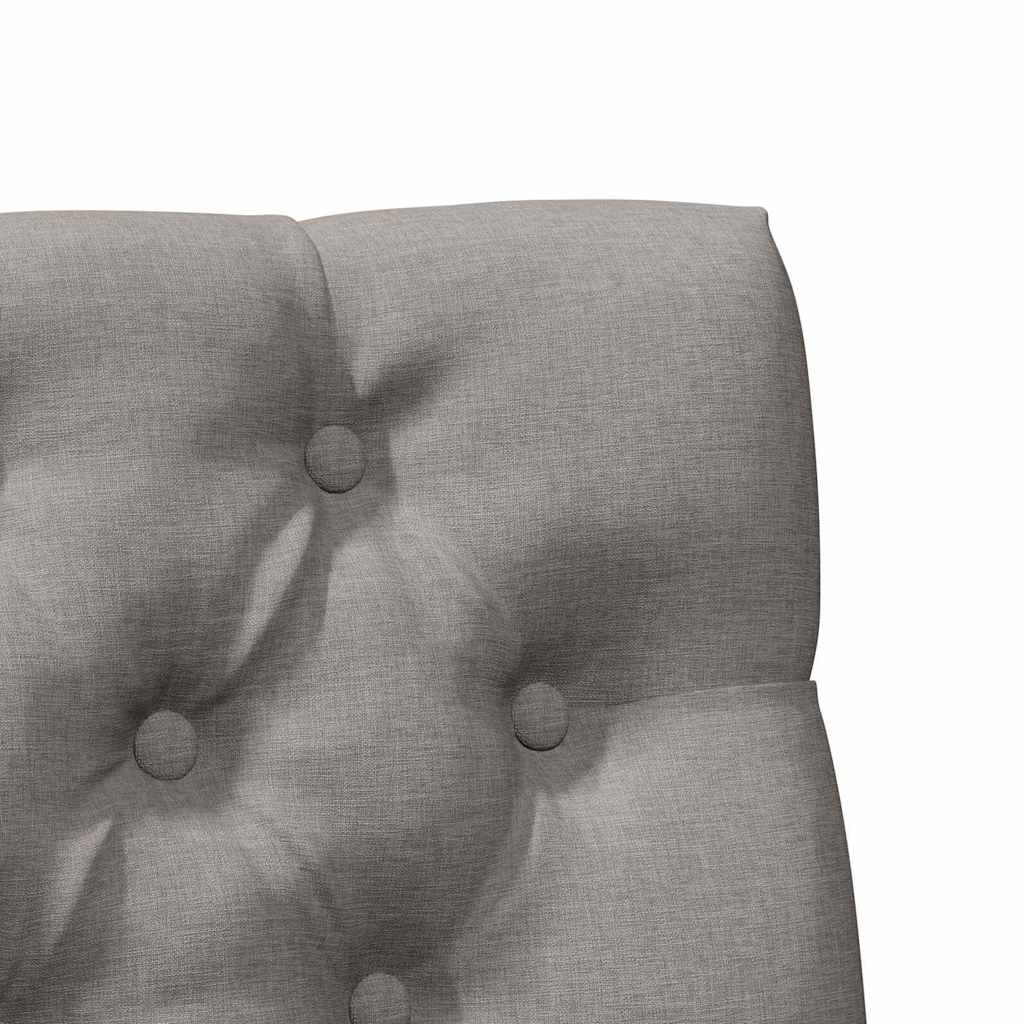 vidaXL Ταπετσαρισμένο κεφαλάρι Taupe 80 cm Στερεά ξυλεία πεύκου