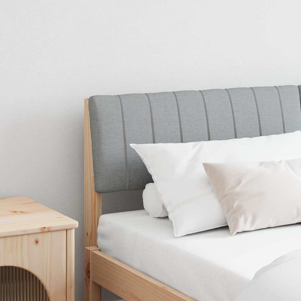 vidaXL Ταπετσαρισμένο κεφαλάρι Ανοιχτό γκρι 150 cm
