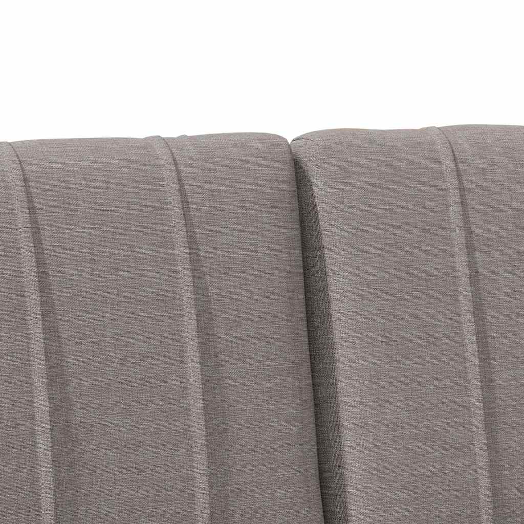 vidaXL Ταπετσαρισμένο κεφαλάρι Taupe 150 cm Στερεά ξυλεία πεύκου