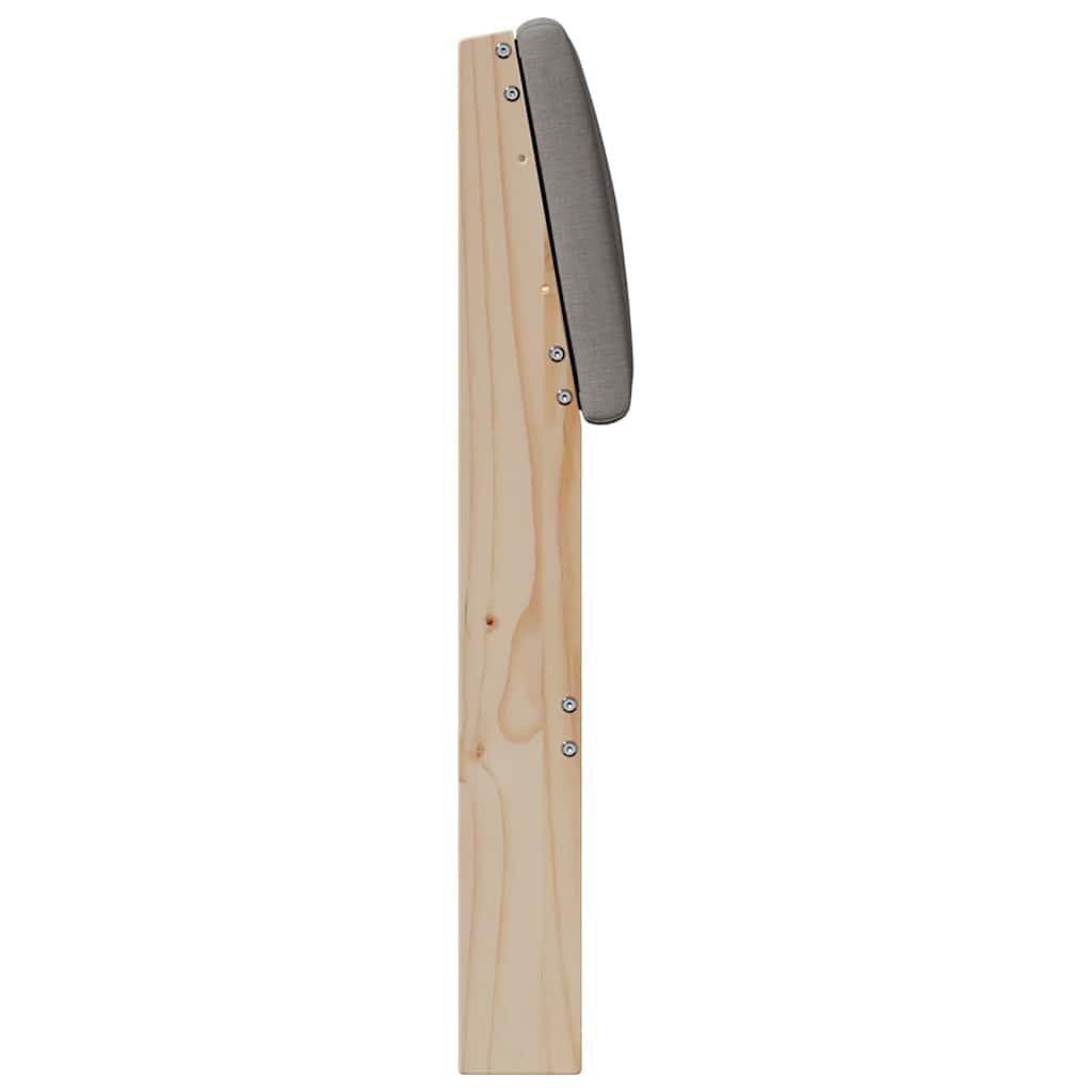 vidaXL Ταπετσαρισμένο κεφαλάρι Taupe 150 cm Στερεά ξυλεία πεύκου