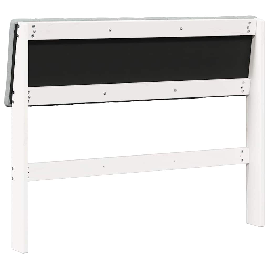 vidaXL Ταπετσαρισμένο κεφαλάρι Ανοιχτό γκρι 100 cm