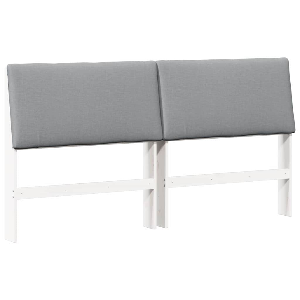 vidaXL Ταπετσαρισμένο κεφαλάρι Ανοιχτό γκρι 180 cm