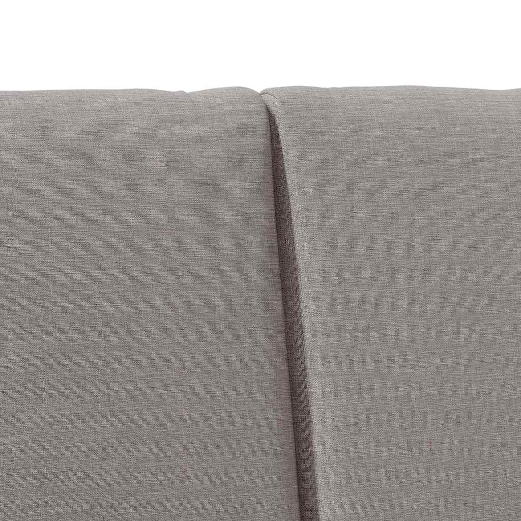 vidaXL Ταπετσαρισμένο κεφαλάρι Taupe 150 cm Στερεά ξυλεία πεύκου