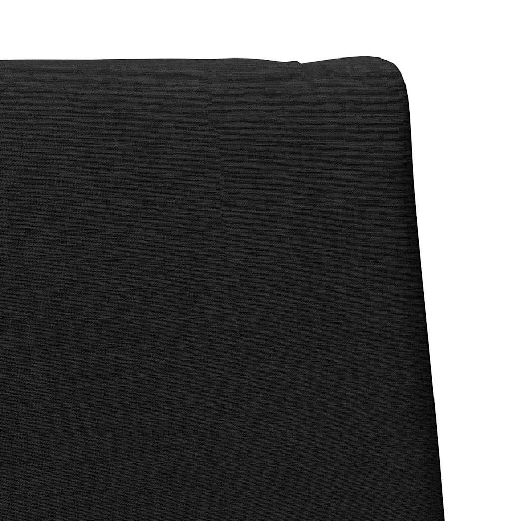 vidaXL Ταπετσαρισμένο κεφαλάρι Μαύρο 90 cm Στερεά ξυλεία πεύκου