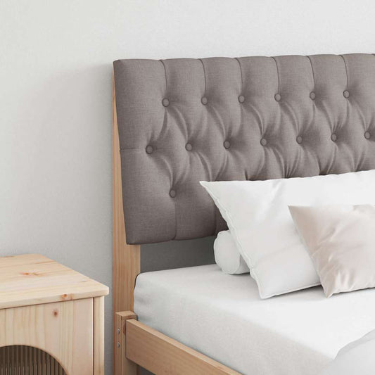 vidaXL Ταπετσαρισμένο κεφαλάρι Taupe 180 cm Στερεά ξυλεία πεύκου