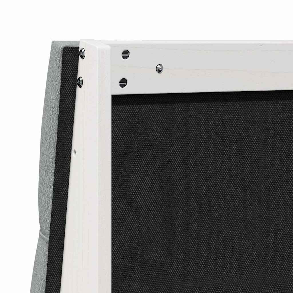 vidaXL Ταπετσαρισμένο κεφαλάρι Ανοιχτό γκρι 140 cm