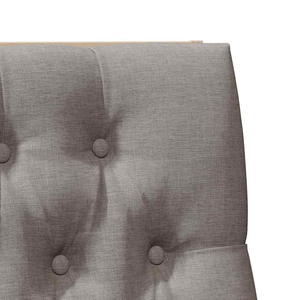 vidaXL Ταπετσαρισμένο κεφαλάρι Taupe 100 cm Στερεά ξυλεία πεύκου