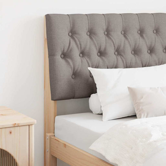 vidaXL Ταπετσαρισμένο κεφαλάρι Taupe 90 cm Στερεά ξυλεία πεύκου