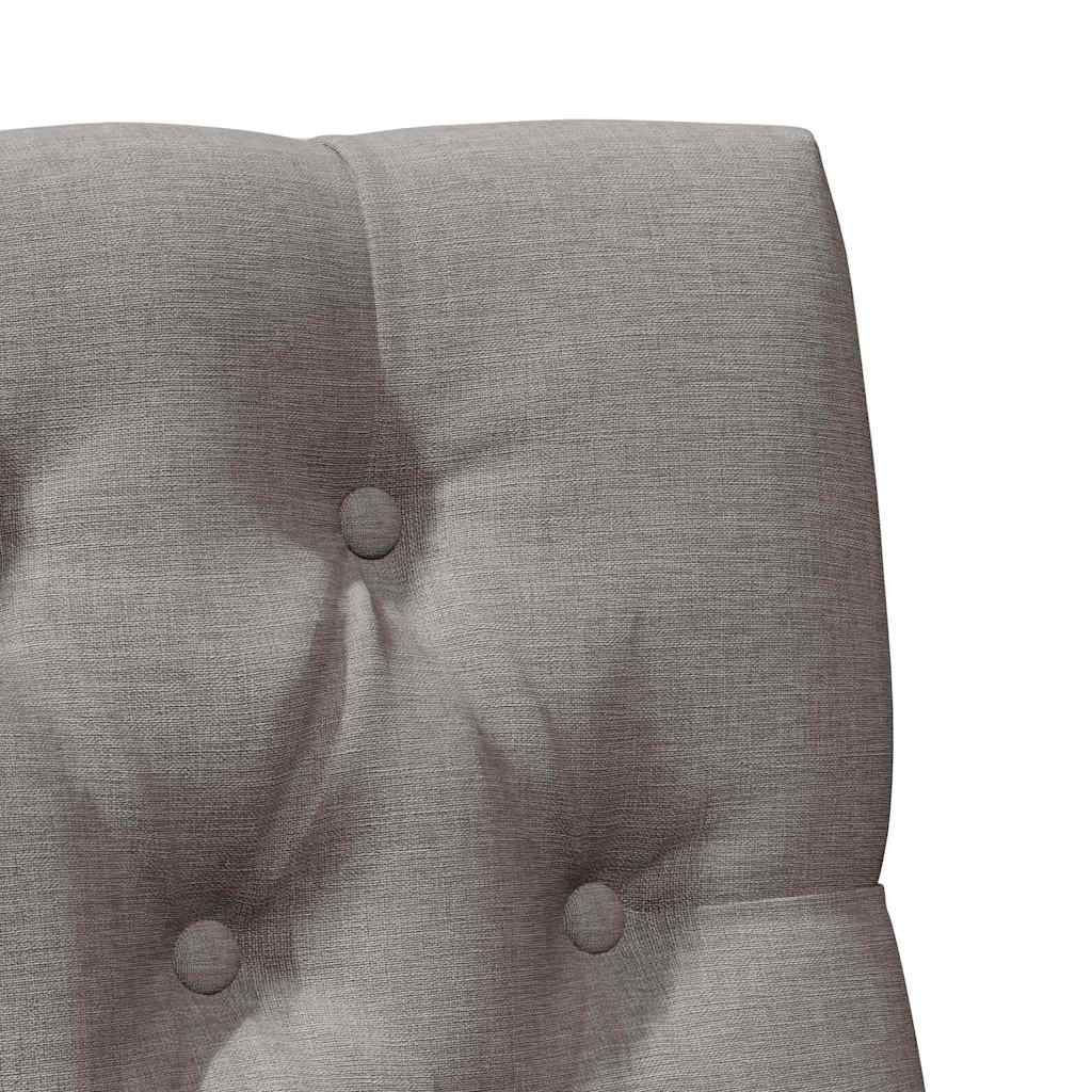 vidaXL Ταπετσαρισμένο κεφαλάρι Taupe 75 cm Στερεά ξυλεία πεύκου