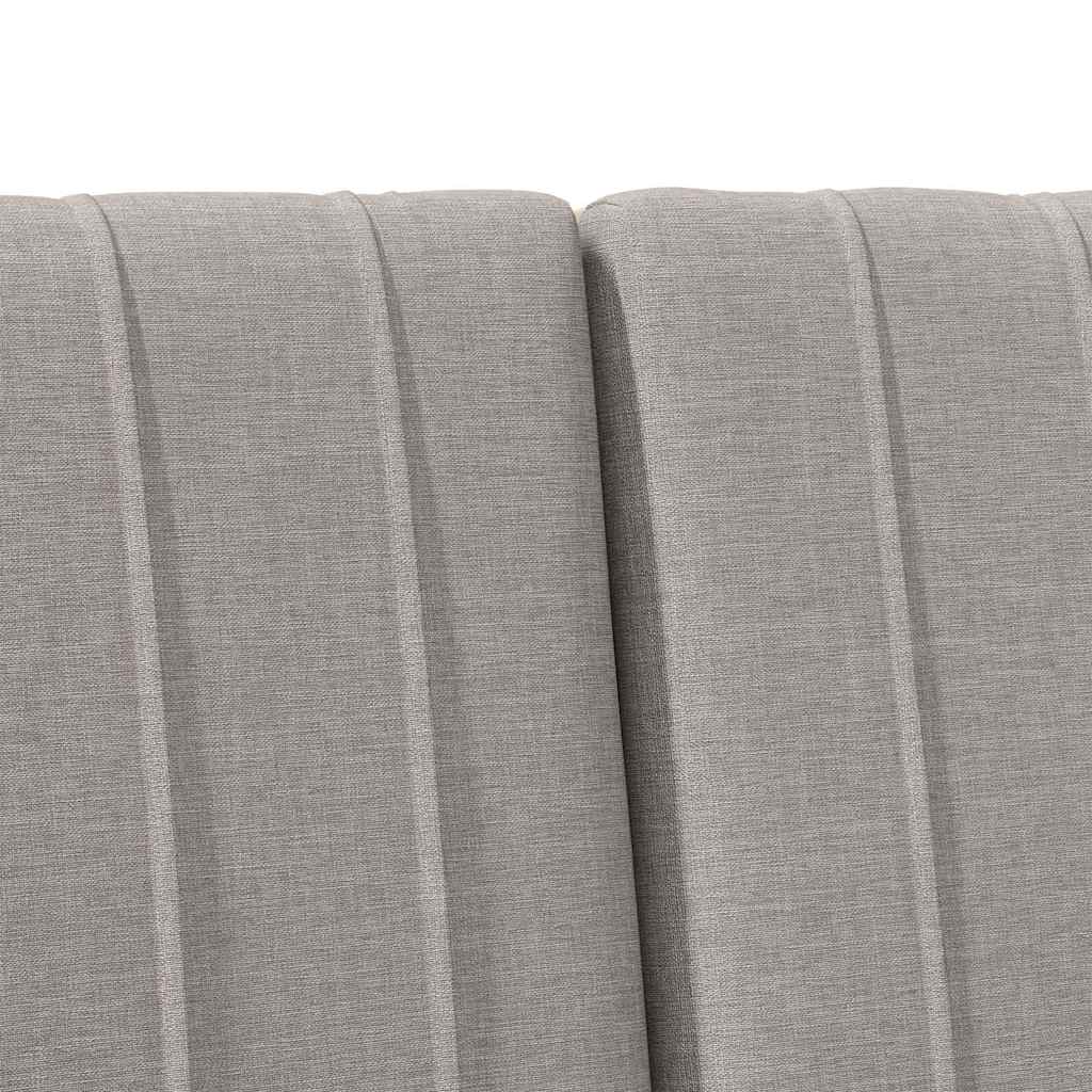 vidaXL Ταπετσαρισμένο κεφαλάρι Taupe 180 cm Στερεά ξυλεία πεύκου