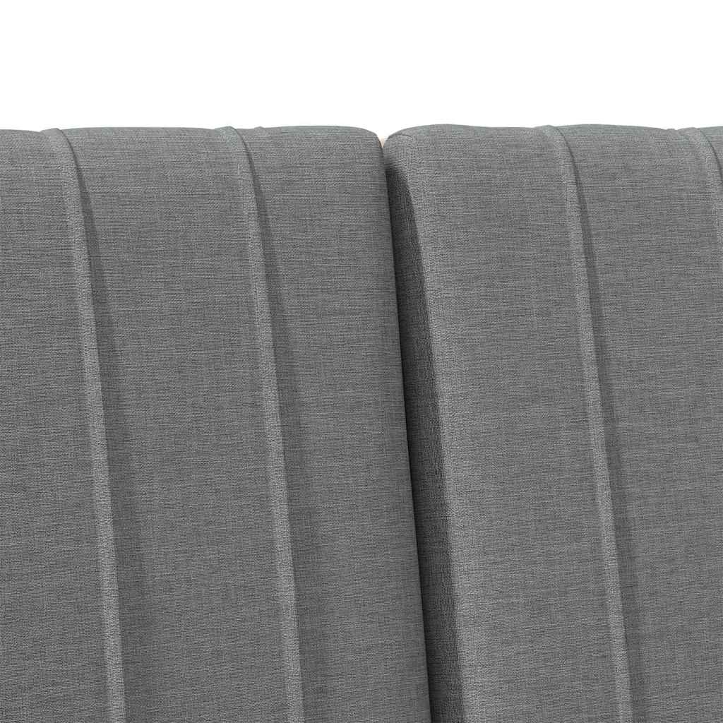 vidaXL Ταπετσαρισμένο κεφαλάρι Σκούρο Γκρι 160 cm Στερεά ξυλεία πεύκου