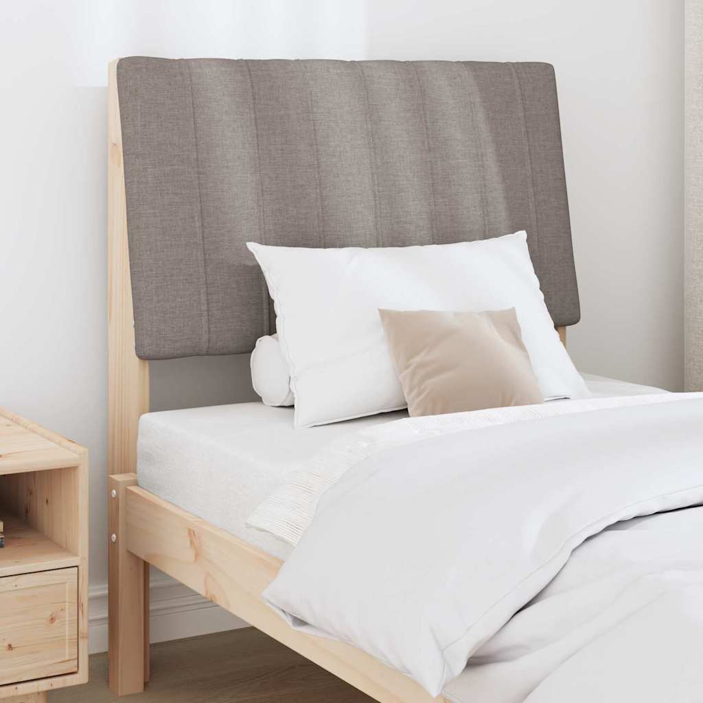 vidaXL Ταπετσαρισμένο κεφαλάρι Taupe 75 cm Στερεά ξυλεία πεύκου