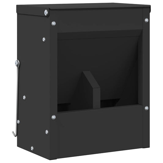 vidaXL Ταΐστρα Χαμστεριών Μαύρο 20 x 12,5 x 25 εκ.