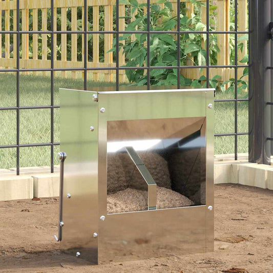 vidaXL Ταΐστρα Χαμστεριών Ασημί 20 x 12,5 x 25 εκ.