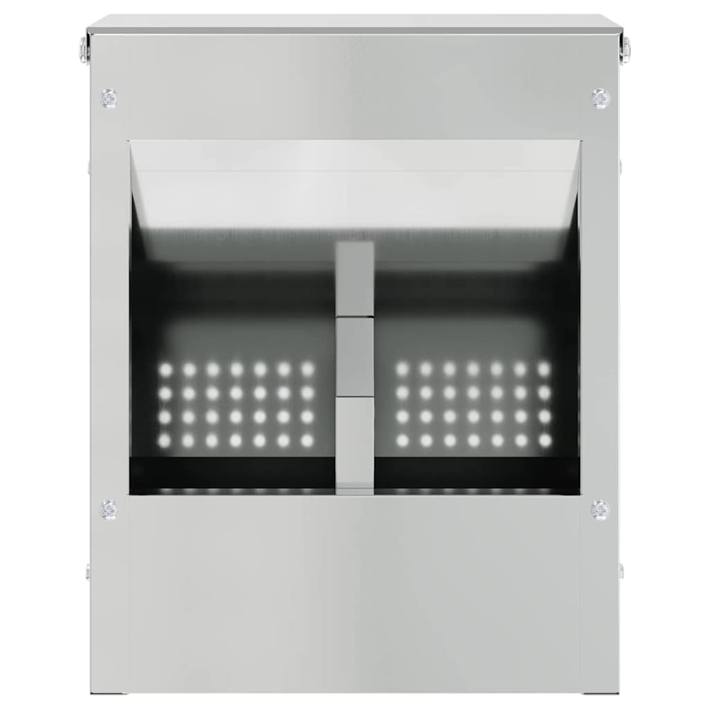 vidaXL Ταΐστρα Χαμστεριών Ασημί 20 x 12,5 x 25 εκ.