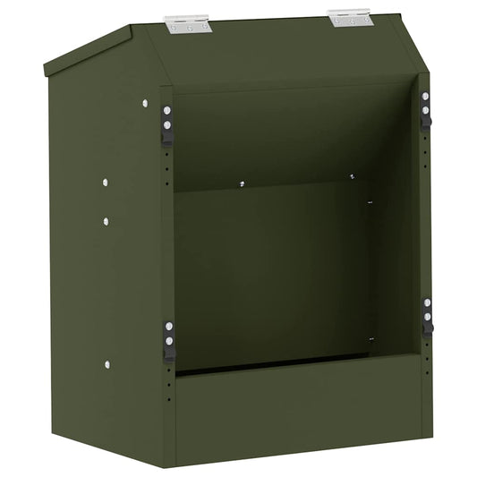 vidaXL Ταΐστρα Χαμστεριών Ελιά Πράσινη 64.5 x 25.5 x 45.5 εκ.