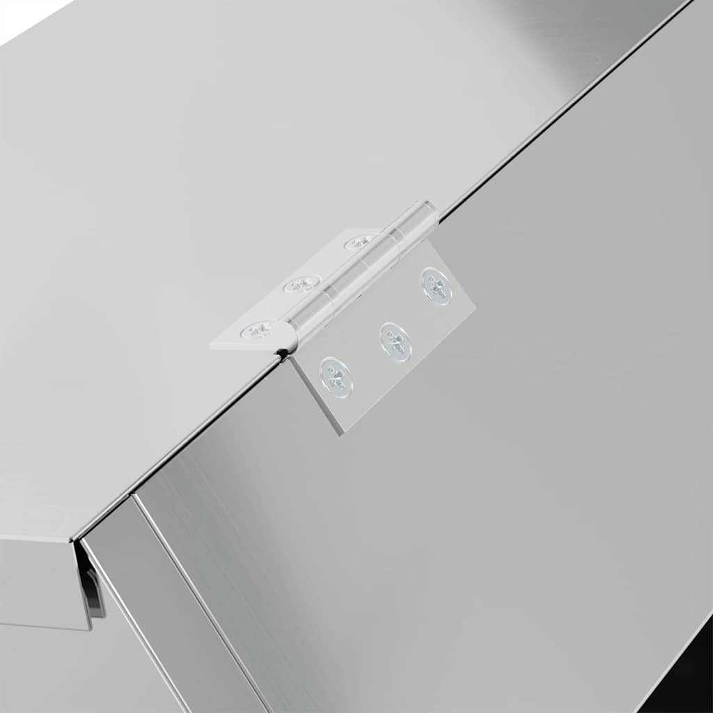 vidaXL Ταΐστρα Χαμστεριών Ασημί 64.5 x 25.5 x 45.5 εκ.