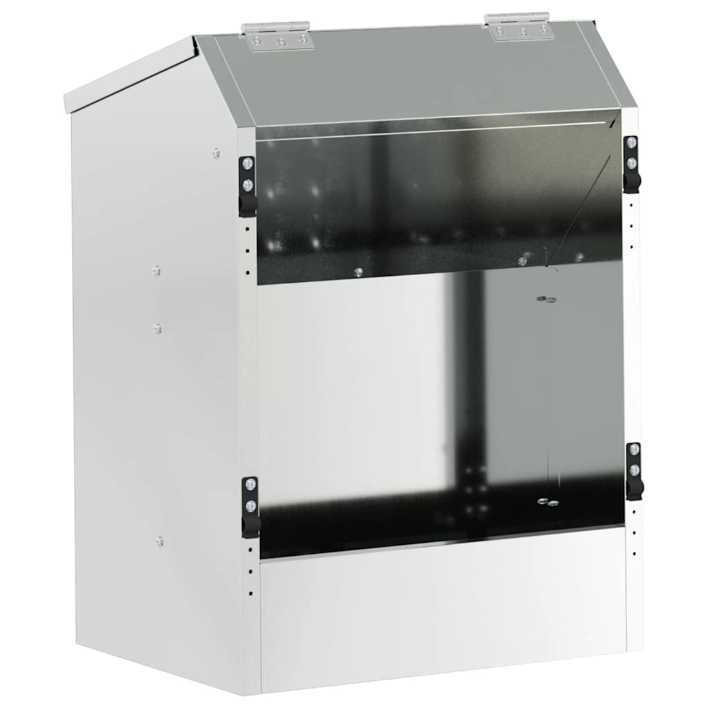 vidaXL Ταΐστρα Χαμστεριών Ασημί 64.5 x 25.5 x 45.5 εκ.