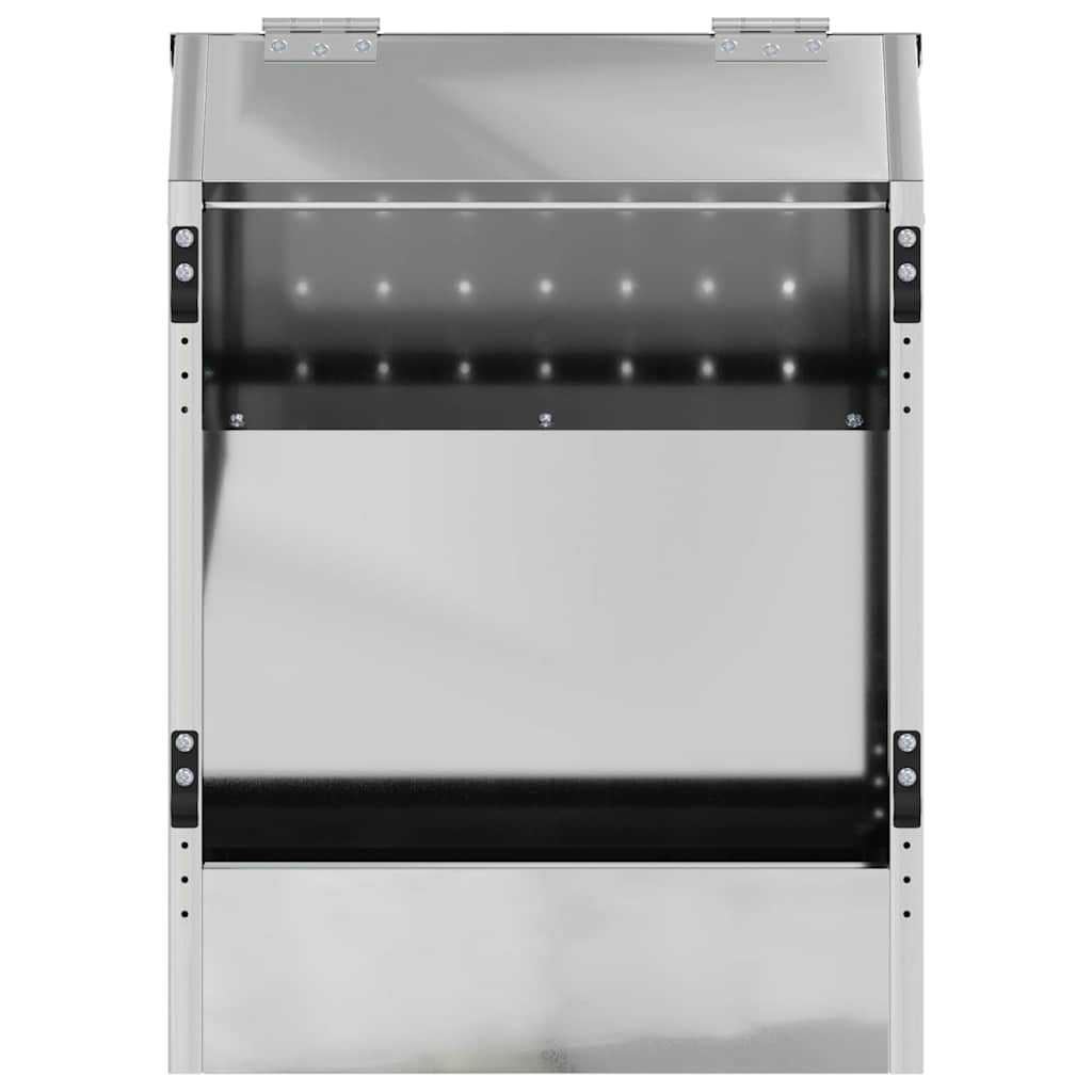 vidaXL Ταΐστρα Χαμστεριών Ασημί 64.5 x 25.5 x 45.5 εκ.