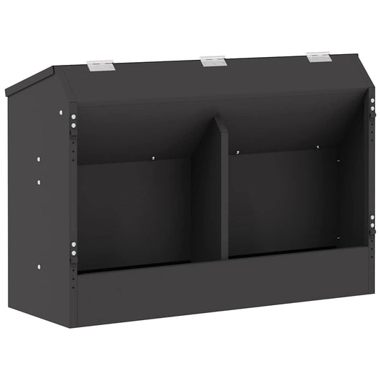 vidaXL Ταΐστρα Χαμστεριών Μαύρο 64.5 x 25.5 x 45.5 εκ.