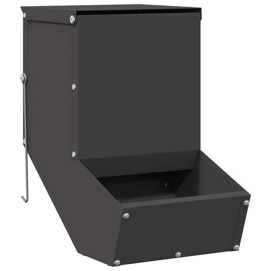 vidaXL Ταΐστρα Χαμστεριών Μαύρο 17,5 x 26 x 28,5 εκ 1,5 kg