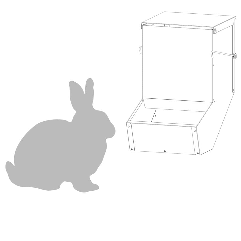 vidaXL Ταΐστρα Χαμστεριών Λαδί 17,5 x 26 x 28,5 εκ 1,5 kg