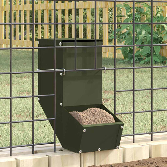 vidaXL Ταΐστρα Χαμστεριών Ελιά Πράσινη 12,5 x 26 x 28,5 εκ